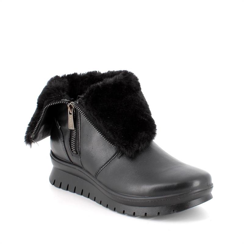 Medias botas gore-tex para mujer negro con cremallera