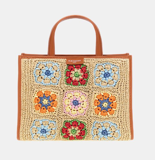 Bolso Rue Madam Paris Carioca Tote Crochet MULTI