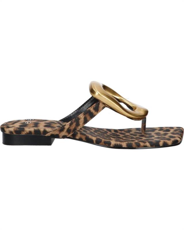 SANDALIA PLANA EXÉ STORM-268 PATENT LEOPARD