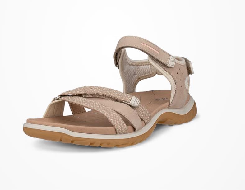 ECCO Offroad Roam Sandalias  de nobuk para mujer BEIG