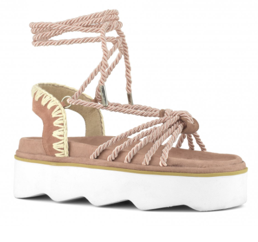 SANDALIA PARA MUJER MOU NEW BIO ALL ROPE LACE UP